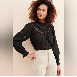 Free People Abigail Victorian Top
